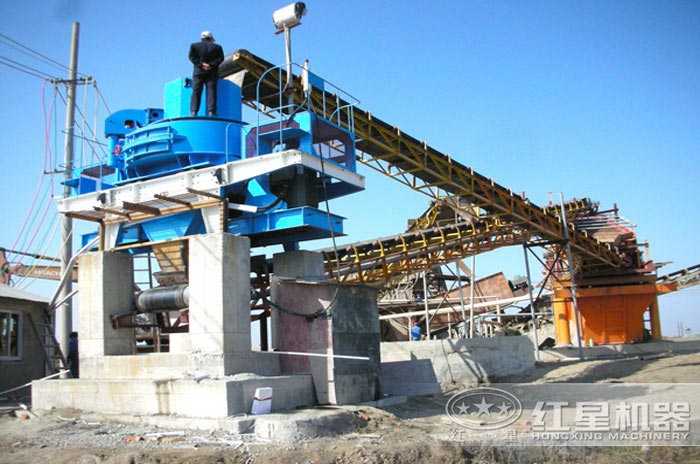 制砂機生產線現(xiàn)場實拍