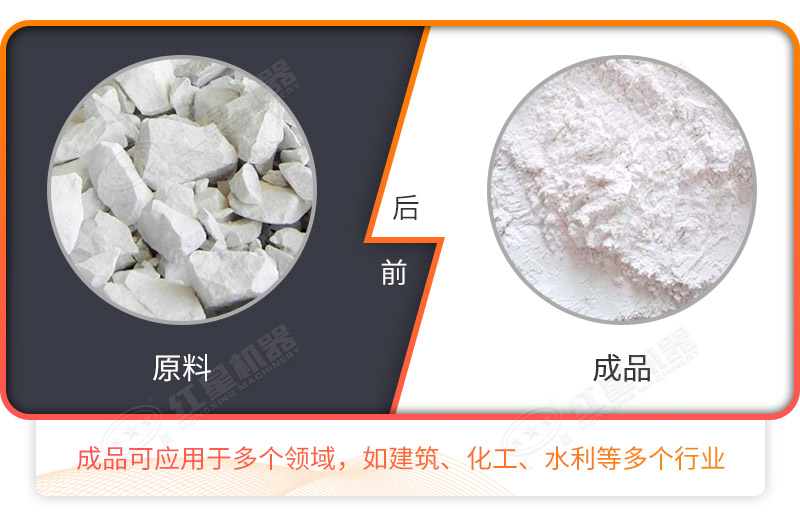 方解石物料磨粉對比 方解石物料磨粉對比