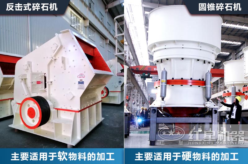 中細(xì)碎破碎設(shè)備該如何選？以常見的圓錐破和反擊破對比來為您分析